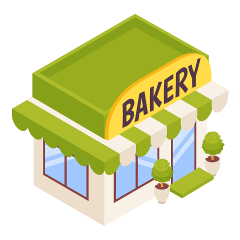 ベーカリーと気温・降水量