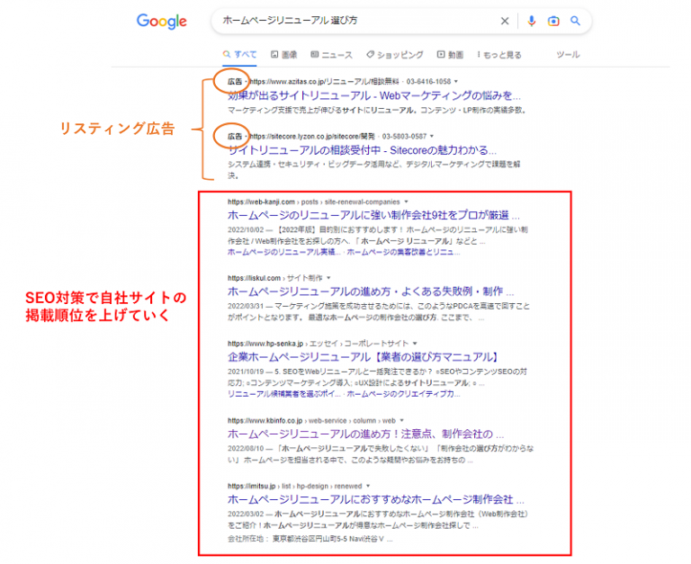 SEO対策のイメージ
