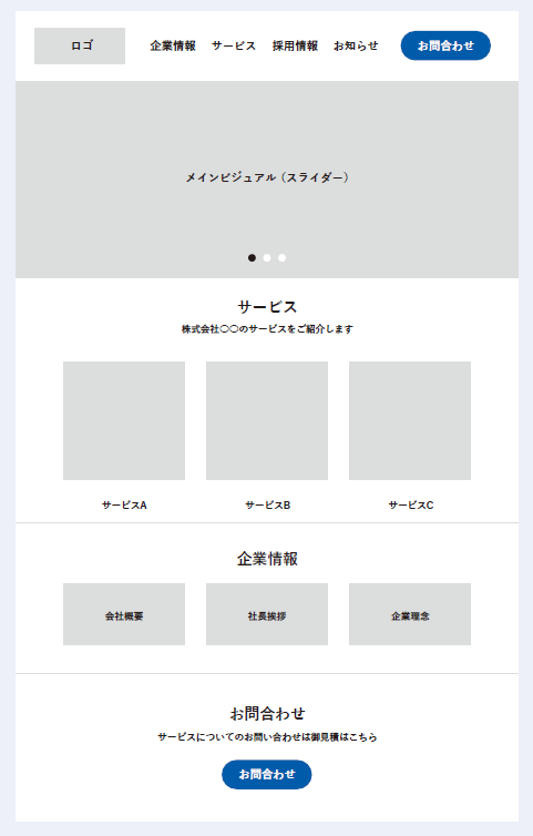 ワイヤーフレームのイメージ